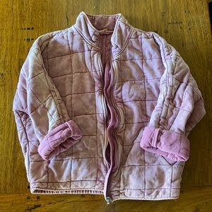 Free people Dolman quilted jacket pink XL